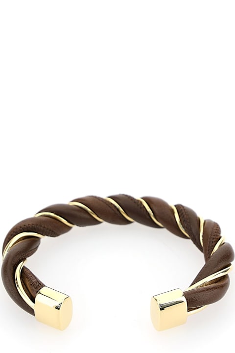 آخر صيحات الموضة من السيدات Bottega Veneta Twisted Bracelet