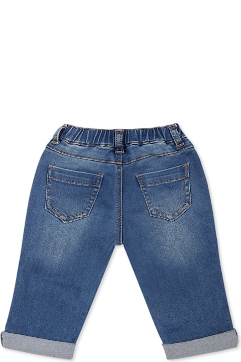 Bottoms for Baby Girls Moschino Blue Jeans For Babykids With Teddy Bear