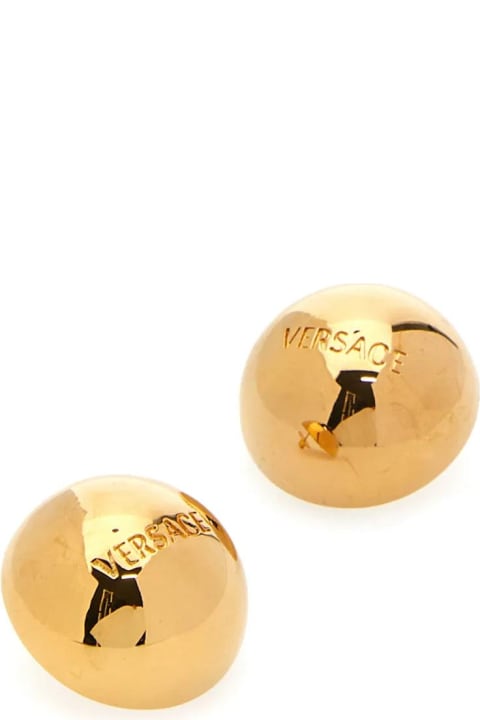 Jewelry Sale for Women Versace Golden Metal Earrings