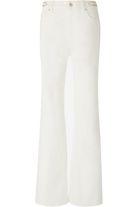 Paco Rabanne الجينز لـ السيدات Paco Rabanne Paillette-embellished Flared Denim Jeans