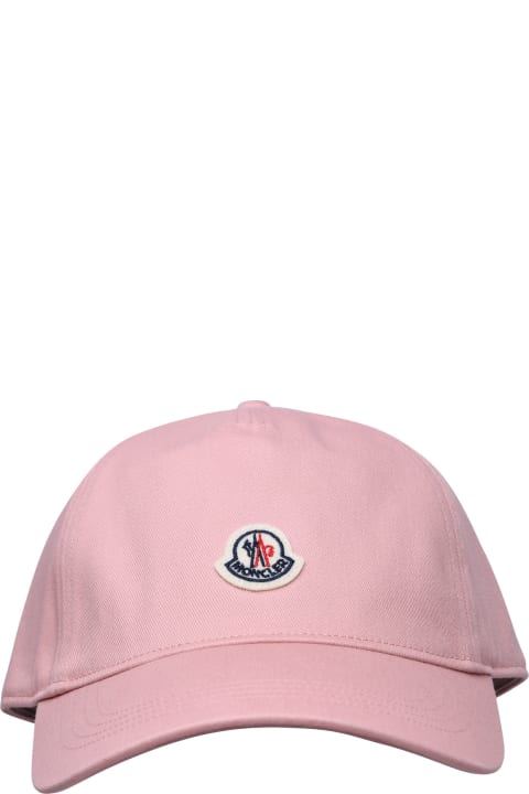 Hats for Women Moncler Pink Cotton Hat