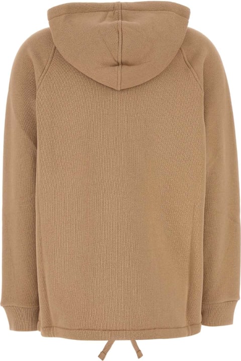 Gucci Fleeces & Tracksuits for Women Gucci Camel Cotton Oversize Sweatshirt