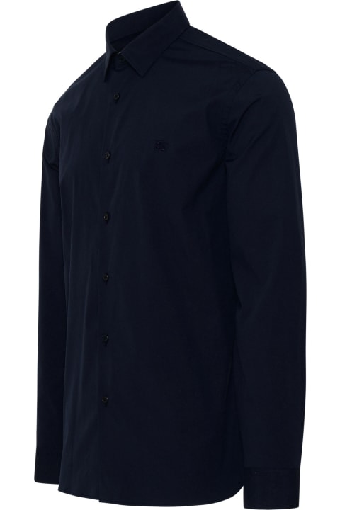 Burberry for Men Burberry Sherfield Shirt In Blue Cotton