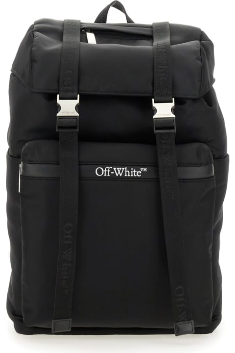 Backpacks for Men Off-White Nylon Backpack