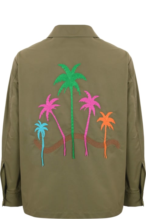 メンズ Amarantoのシャツ Amaranto Shirt Jacket With Embroidery
