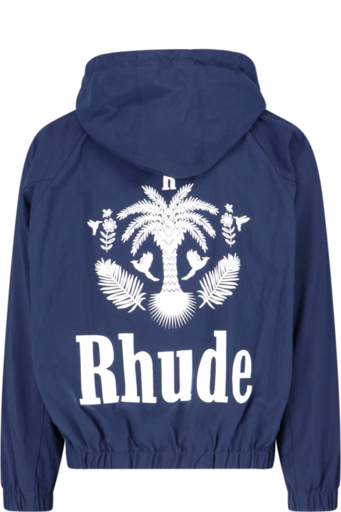 Rhude Coats & Jackets for Men Rhude 'palm Logo Windbreaker' Jacket