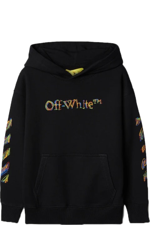 Topwear for Boys Off-White Sweatshirt With Hood And Sketch Logo