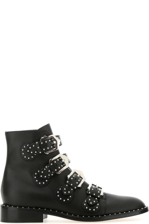 Boots Sale for Women Givenchy Black Leather Ankle Boots