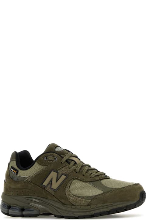 New Balance for Men New Balance Army Green Suede And Mesh 2002r Sneakers