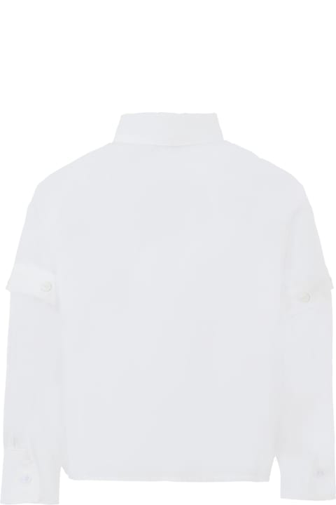 DKNY for Women DKNY White Shirt For Girl With Black Logo