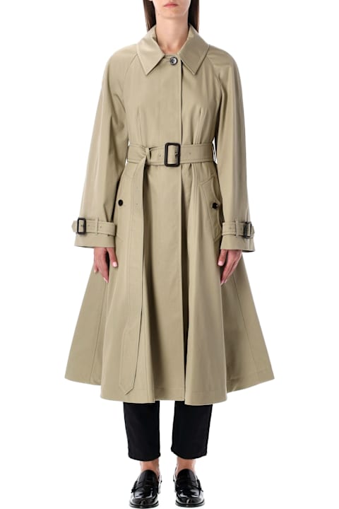 Burberry London for Kids Burberry London Beige Gabardine Ellingham Fit-and-flare Coat