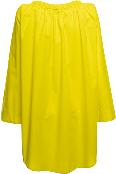 Douuod Woman's Yellow Cotton Poplin Dress