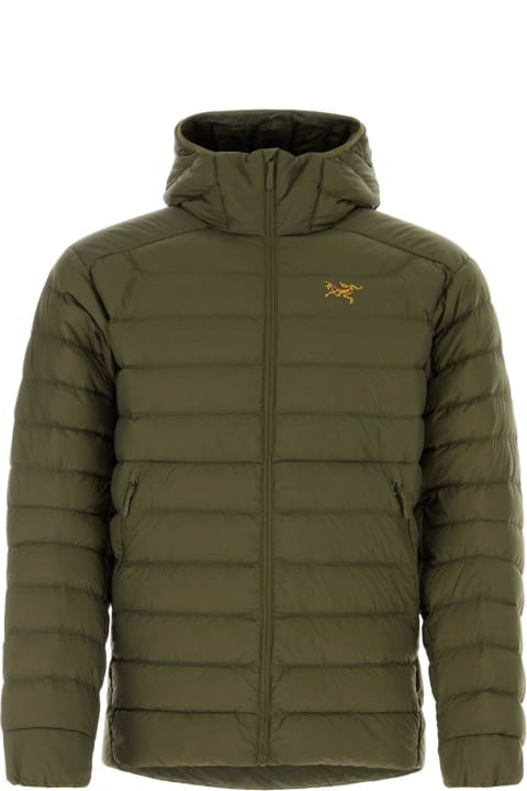 Arc'teryx Veilance Clothing for Men Arc'teryx Veilance Army Green Nylon Cerium Padded Jacket