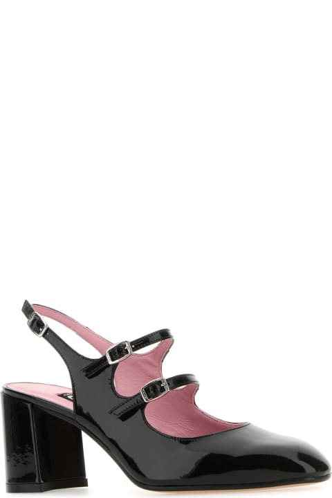 Carel Shoes for Women Carel Black Leather Banana Pumps