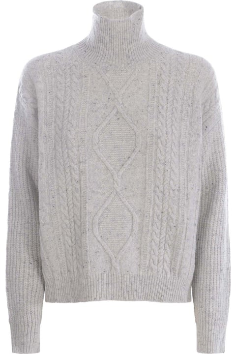 Max Mara Sweaters for Women Max Mara Turtleneck Cableknit Sweaters