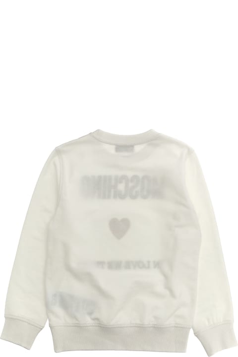 Topwear for Girls Moschino 'in Love We Trust' Sweatshirt