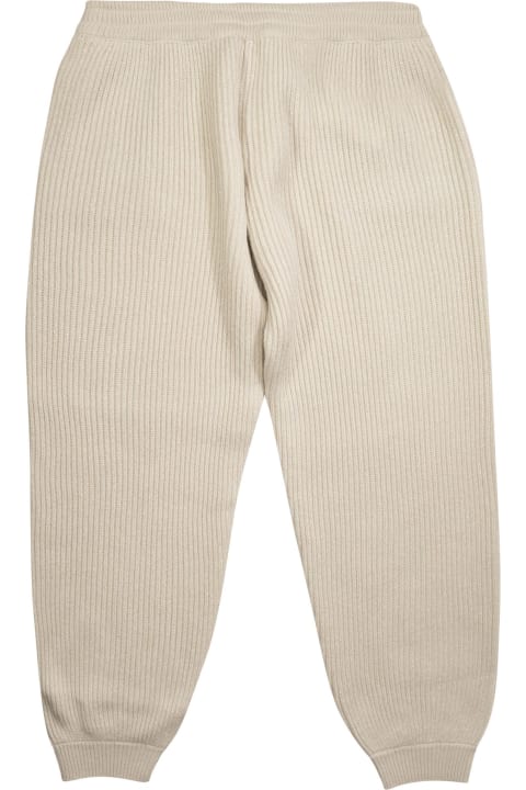 Brunello Cucinelli Bottoms for Girls Brunello Cucinelli Wool And Cashmere Knit Trousers