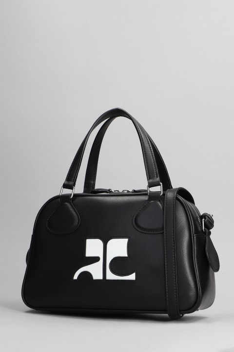 Courrèges for Women Courrèges Bowling Hand Bag In Black Leather