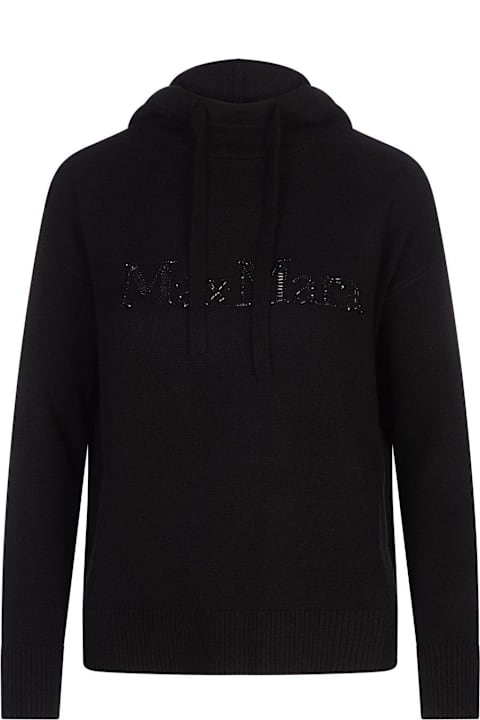 'S Max Mara Clothing for Women 'S Max Mara Logo Embellished Knitted Hoodie