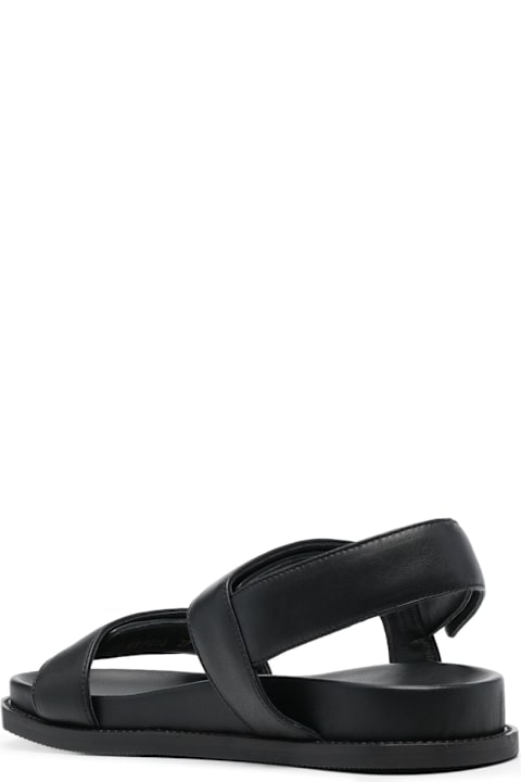 Homeware Emporio Armani Leather Flat Sandals