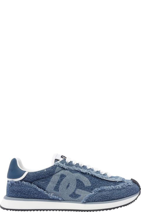 Homeware Dolce 
Gabbana Dg Cushion Sneakers In Denim