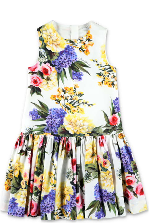 Dolce & Gabbana for Girls Dolce & Gabbana Print Poplin Mini Dress