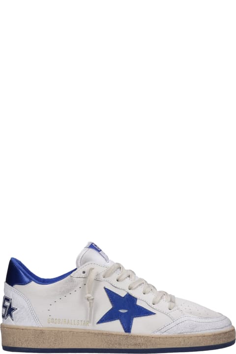 Fashion for Men Golden Goose Ball Star Sneakers In White Leather