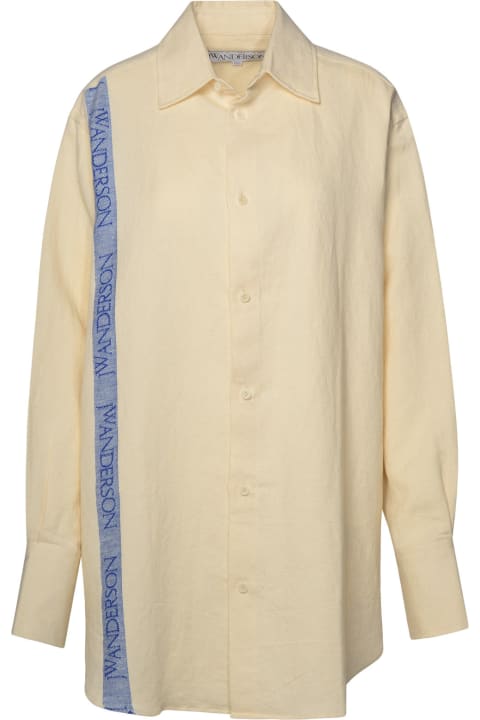 ウィメンズ J.W. Andersonのトップス J.W. Anderson Beige Linen Blend Shirt