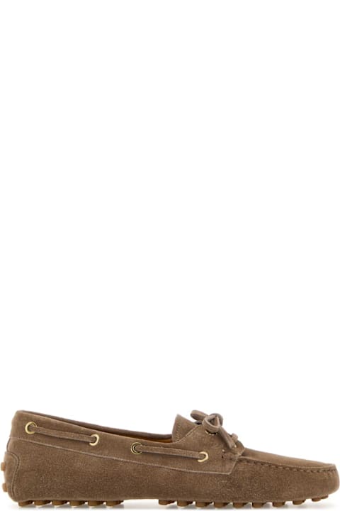 Tod's Cappuccino Suede Loafers