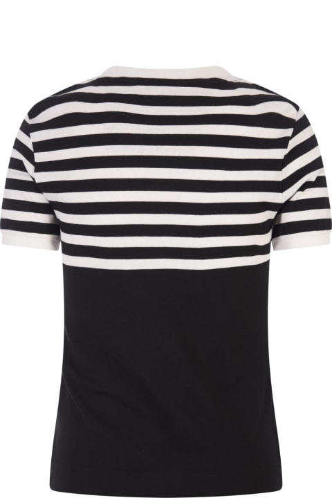 Givenchy Sale for Women Givenchy Striped T-shirt With 4g Application