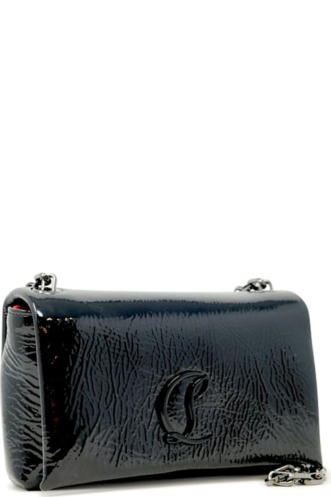 Homeware Christian Louboutin Christian Louboutin Black Leather Loubi54 Bag