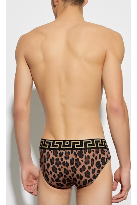 Underwear for Men Versace Animal Print Briefs