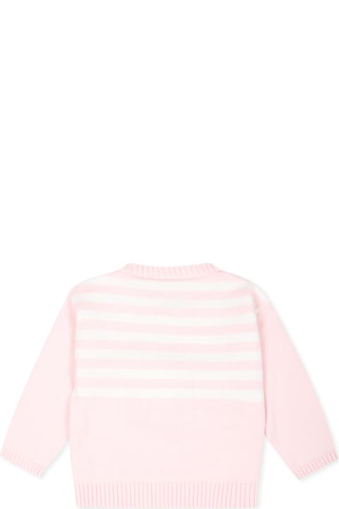 Givenchy Sweaters & Sweatshirts for Baby Girls Givenchy Pull Rose Pour Bébé Fille Avec Motif Emblématique 4g