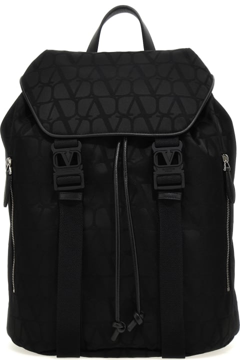 Valentino Garavani 'black Iconographe' Backpack