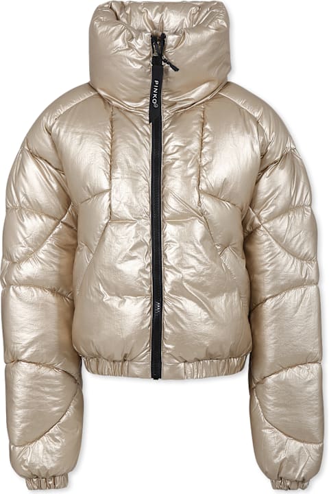 Topwear for Girls Pinko Gold Down Jacket For Girl