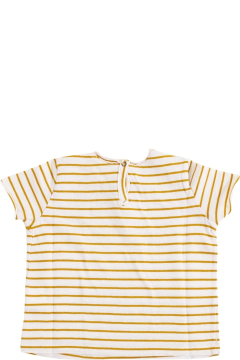 ベビーガールズ Zhoe & TobiahのTシャツ＆ポロシャツ Zhoe & Tobiah Striped Baby Shirt