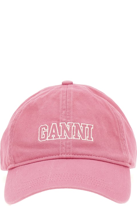 Hats for Women Ganni Logo Embroidery Cap