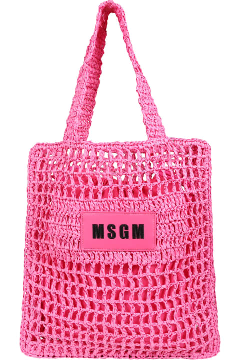 Accessories & Gifts for Girls MSGM Fuchsia Bag For Girl With Logo