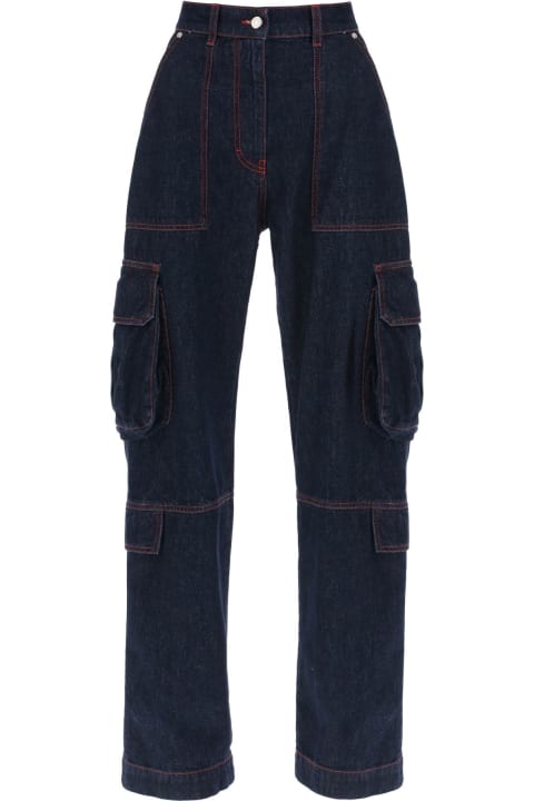 MSGM Jeans for Women MSGM Cargo Jeans With Flared Cut