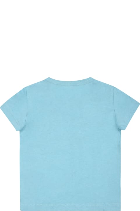 ベビーボーイズ Levi'sのTシャツ＆ポロシャツ Levi's Light Blue T-shirt For Babykids With Logo