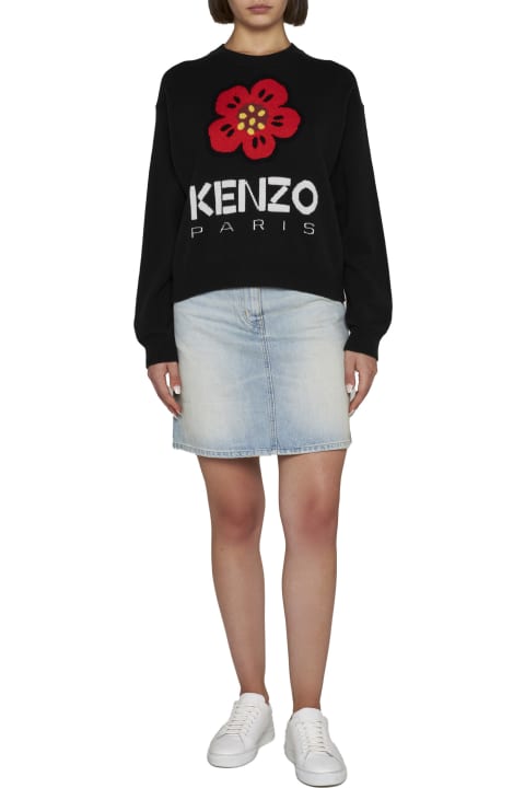 Kenzo Fleeces & Tracksuits for Women Kenzo Boke Flower Crew Neck Sweater