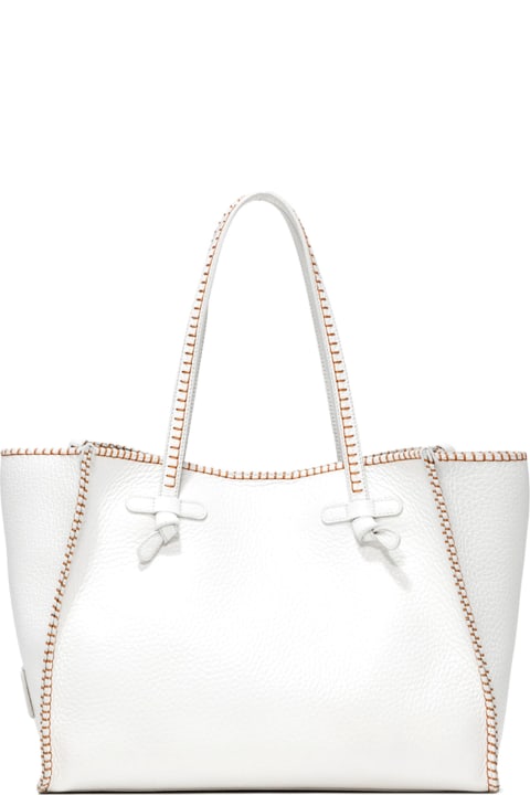 Marcella Shopping Bag With Visible Stitching