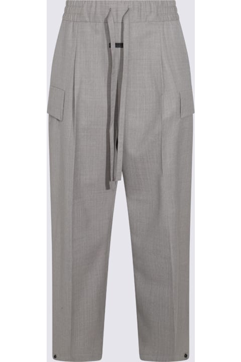 Fear of God Pants for Men Fear of God Grey Wool Pants