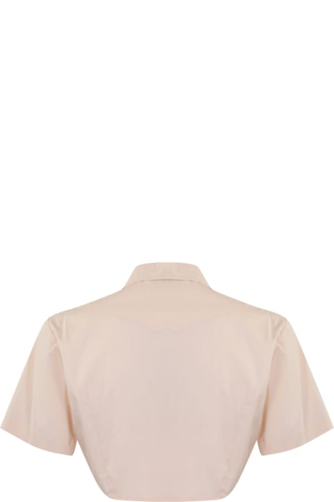Pinko Topwear for Women Pinko Cropped Shirt With Fringes