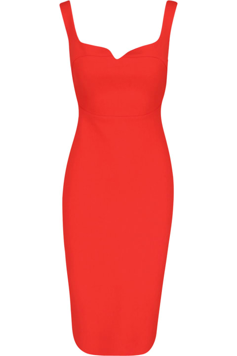 Victoria Beckham فساتين لـ السيدات Victoria Beckham Midi Dress T-shirt