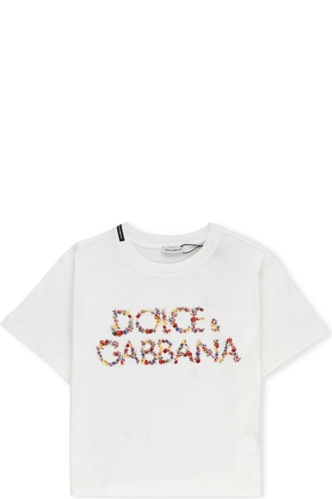 Dolce & Gabbana for Boys Dolce & Gabbana Logo Printed Jersey T-shirt