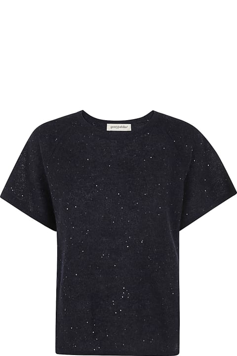 Gentry Portofino سترات لـ السيدات Gentry Portofino Knit Short Sleeves Sweater