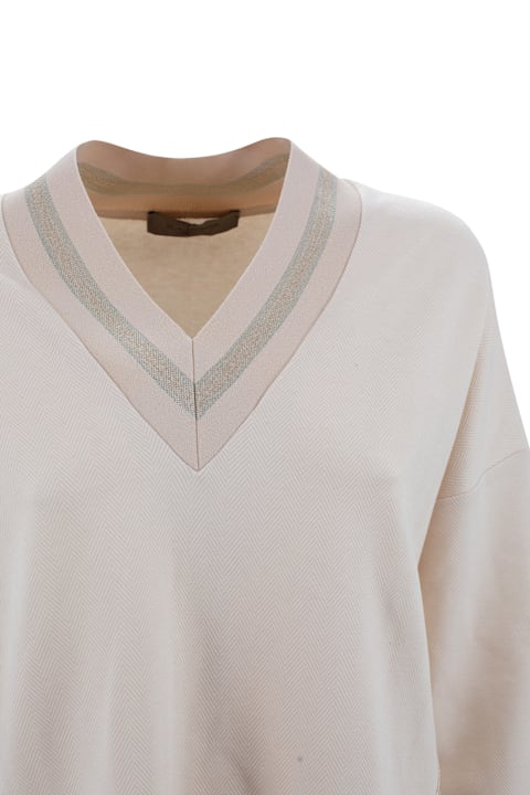 D.Exterior Clothing for Women D.Exterior Sweatshirt Plug V-neck