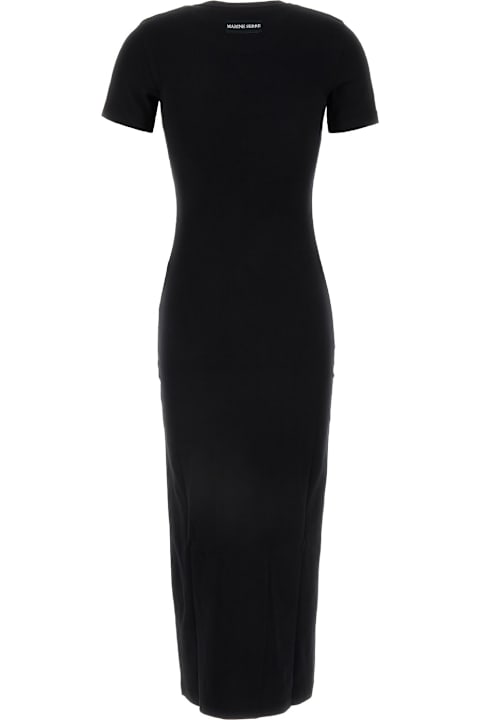 Marine Serre Dresses for Women Marine Serre Moon Logo Ribbed Jersey Tube Dress