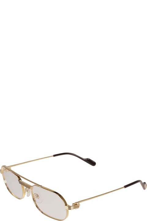 Eyewear for Men Cartier Eyewear Aviator Oval Frame